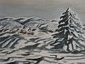 Blick auf Herscheid, 1978, Aquarell, 40x30